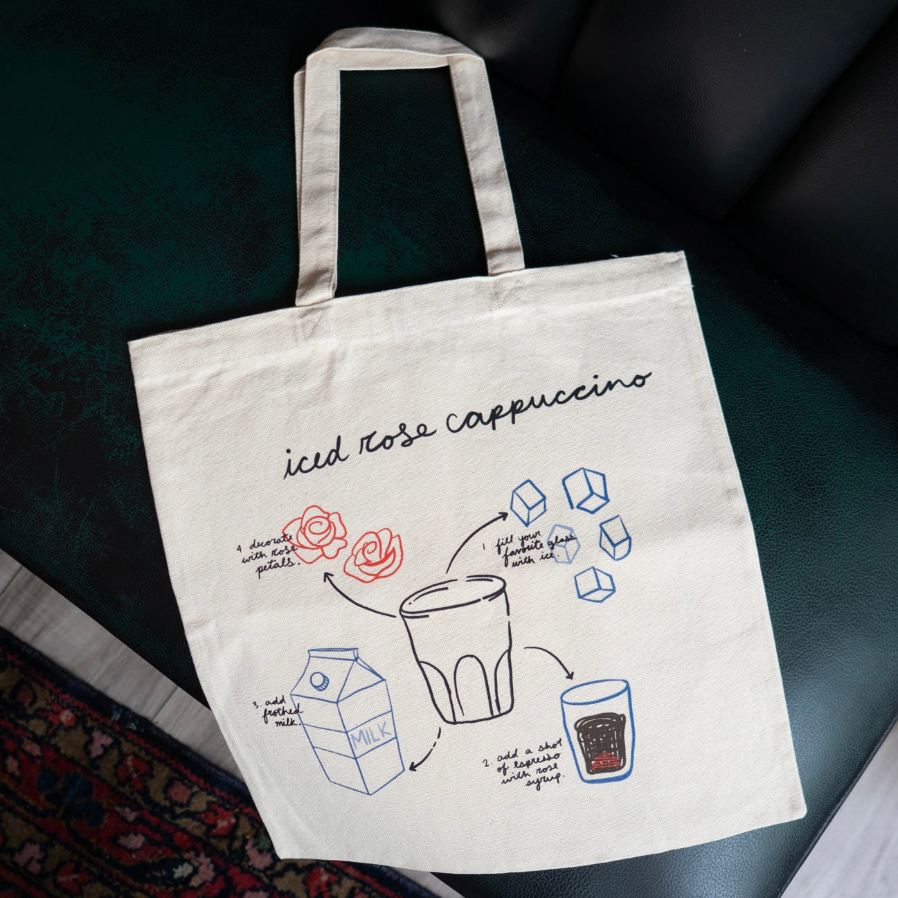 ROSE CAPPUCCINO TOTE BAG