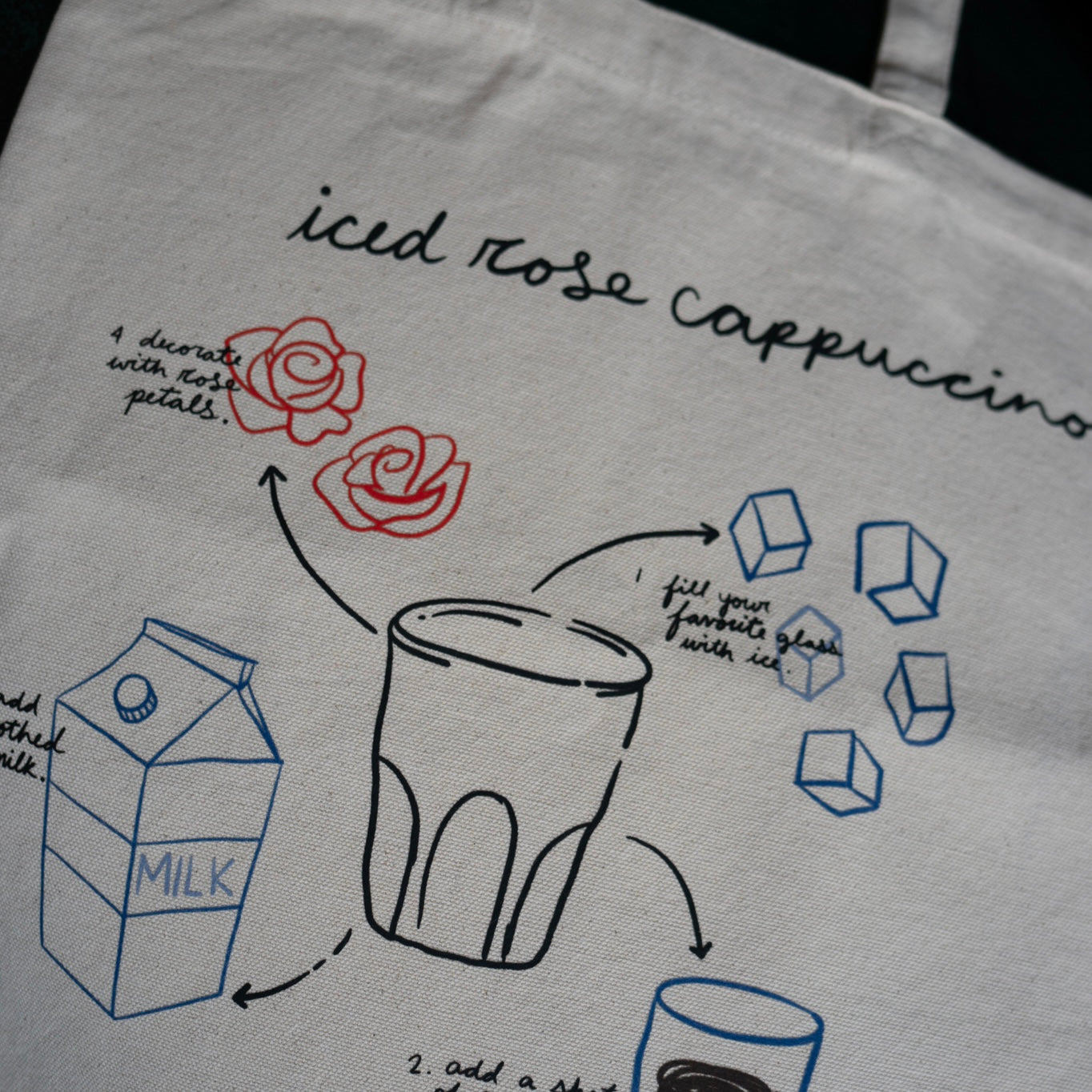 ROSE CAPPUCCINO TOTE BAG