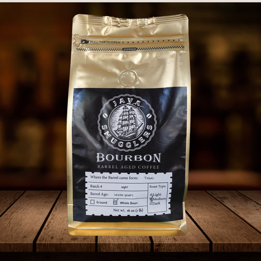 BOURBON BARREL AGED WHOLE BEAN COFFEE