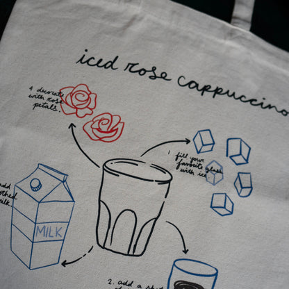 ROSE CAPPUCCINO TOTE BAG